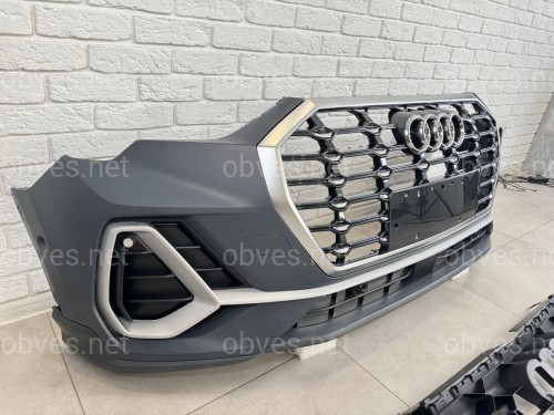 Бампер передний в сборе S-line Audi Q3 2019- Бампер передний в сборе S-line Audi Q3 2019-