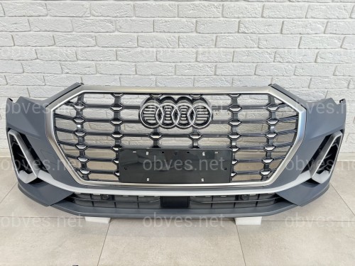 Бампер передний в сборе S-line Audi Q3 2019- Бампер передний в сборе S-line Audi Q3 2019-