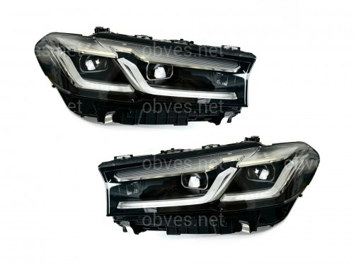 Фары Adaptive LED LCI рестайлинг для BMW G30 / G31 2020-2023 2шт. комплектные с блоками