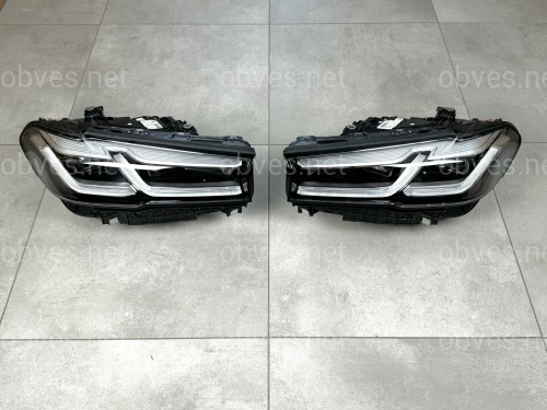 Фары Adaptive LED LCI рестайлинг для BMW G30 / G31 2020-2023 2шт. комплектные с блоками