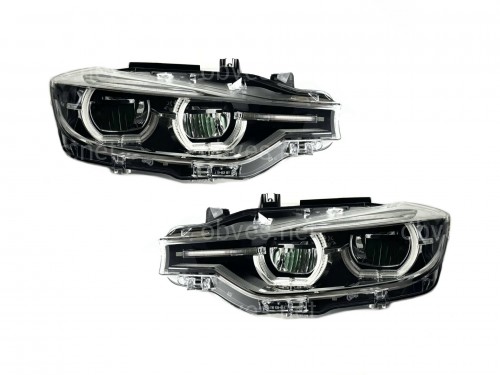 Фары FULL LED LCI BMW 3 series F30 F31 2012-2015 2шт. комплектные с блоками, КСЕНОН В ЛЭД