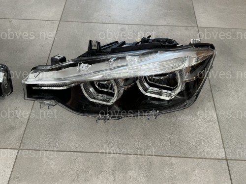 Фары FULL LED BLACK LCI для BMW 3 series F30 F31 2015-2018 2шт. комплектные с блоками, ЛЕД В ЛЕД