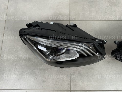 Фары Full LED рестайлинг 2018+  для Mercedes S-Class w222 2013-2017 2шт. комплектные с блоками