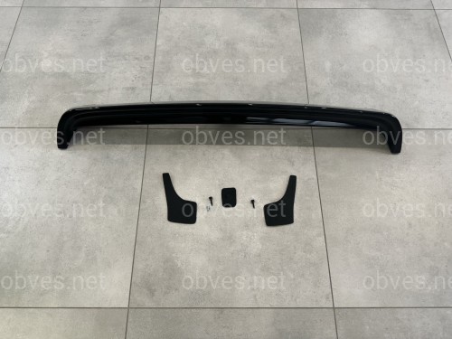Спойлер козырек Mitsubishi Pajero Wagon 2000-2019 ABS пластик, цвет черный глянец