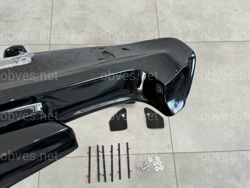 Спойлер козырек Toyota Land Cruiser 105 1998-2007 распашонка 2 двери ABS пластик, черный глянец