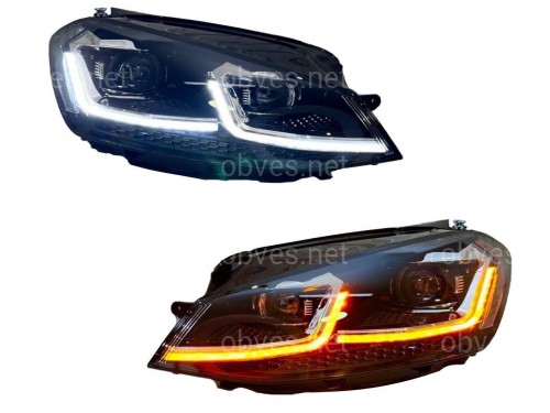 FULL LED фары Volkswagen Golf 7 2012-2016 в стиле рестайлинг 7.5 FULL LED фары Volkswagen Golf 7 2012-2016 в стиле рестайлинг 7.5