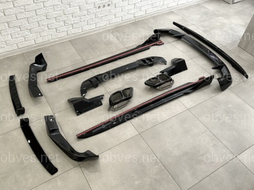Комплект обвеса M paket LCI Paradigm Black Knight для BMW X5 G05 2023+, цвет черный глянец Комплект обвеса M paket LCI Paradigm Black Knight для BMW X5 G05 2023+, цвет черный глянец