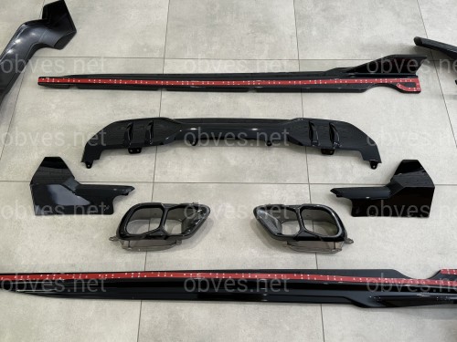 Комплект обвеса M paket LCI Paradigm Black Knight для BMW X5 G05 2023+, цвет черный глянец Комплект обвеса M paket LCI Paradigm Black Knight для BMW X5 G05 2023+, цвет черный глянец