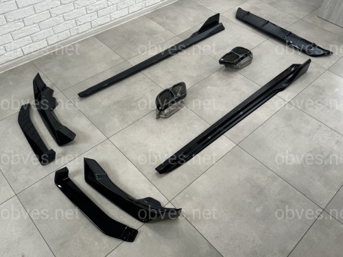 Комплект обвеса M paket LCI Paradigm Black Knight для BMW X6 G06 2023+, цвет черный глянец Комплект обвеса M paket LCI Paradigm Black Knight для BMW X6 G06 2023+, цвет черный глянец
