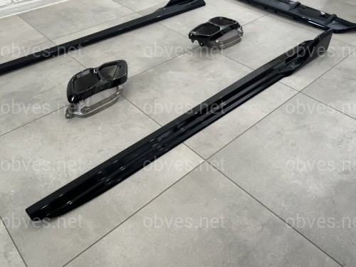 Комплект обвеса M paket LCI Paradigm Black Knight для BMW X6 G06 2023+, цвет черный глянец Комплект обвеса M paket LCI Paradigm Black Knight для BMW X6 G06 2023+, цвет черный глянец