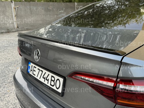 Спойлер лип Volkswagen Jetta 7 2018+ ABS пластик, цвет черный глянец