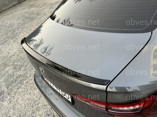 Спойлер лип Volkswagen Jetta 7 2018+ ABS пластик, цвет черный глянец