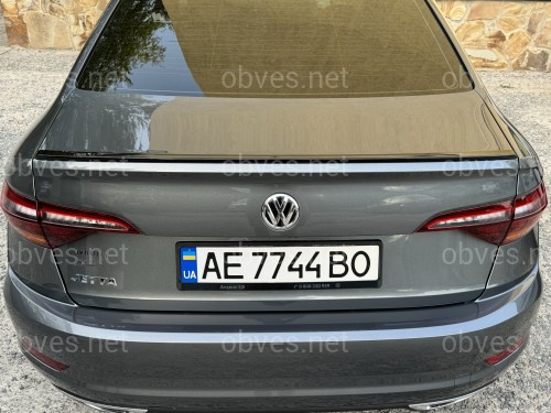 Спойлер лип Volkswagen Jetta 7 2018+ ABS пластик, цвет черный глянец
