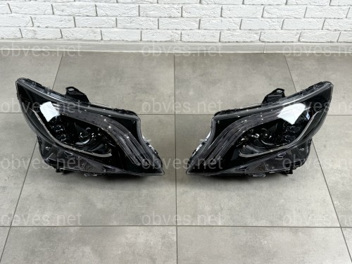 Full led фары стиль Maybach Mercedes Benz W447 Vito / V-class / Metris (левая+ правая) комплектные с блоками Full led фары стиль Maybach Mercedes Benz W447 Vito / V-class / Metris (левая+ правая) комплектные с блоками