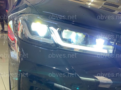 Фары Shadow Line LED LCI 2020+ рестайлинг для BMW G30 / G31 2016-2020 2шт. с заменой бампера на 20+