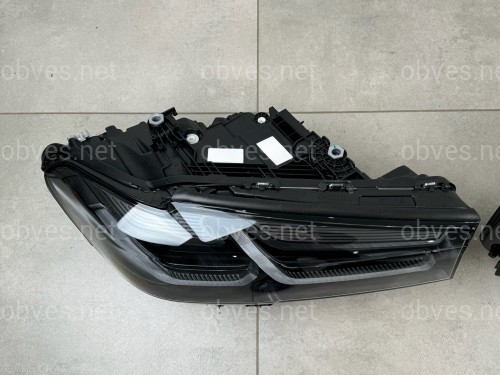 Фары Shadow Line LED LCI 2020+ рестайлинг для BMW G30 / G31 2016-2020 2шт. с заменой бампера на 20+