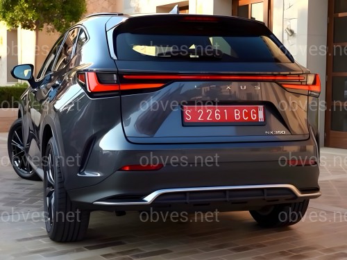 Юбка заднего бампера F-Sport Lexus NX 2022+ Юбка заднего бампера F-Sport Lexus NX 2022+