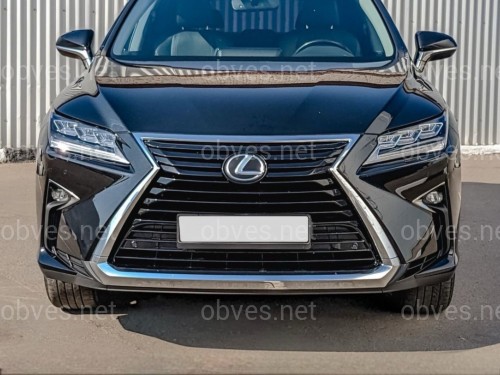 Нижняя хром окантовка решетки Lexus RX 2015-2019 5312248050 полуматовый