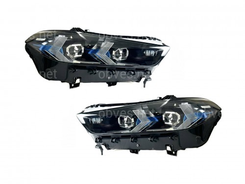 Фары Full LED LCI 2023+ рестайлинг взамен дорестайлинговых BMW X5 G05 X6 G06 2018-2022 2шт. с заменой бампера на 2023+ Фары Full LED LCI 2023+ рестайлинг взамен дорестайлинговых BMW X5 G05 X6 G06 2018-2022 2шт. с заменой бампера на 2023+