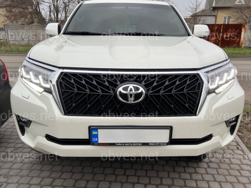 Решетка с ресницами TRD для Toyota Land Cruiser Prado 150 2018-2023