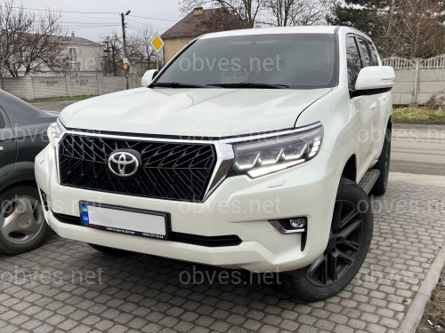 Решетка с ресницами TRD для Toyota Land Cruiser Prado 150 2018-2023