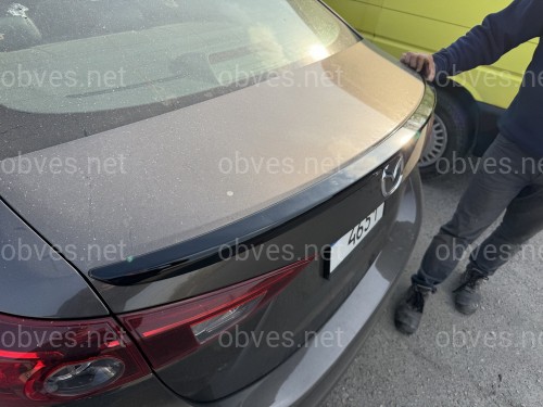 Спойлер лип Mazda 3 SD 2013-2018 АBS пластик, цвет черный глянец Спойлер лип Mazda 3 SD 2013-2018 АBS пластик, цвет черный глянец