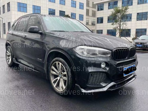 Юбка переднего бампера Paradigma M-Perfomance для BMW X5 F15 2013-2018, цвет черный глянец