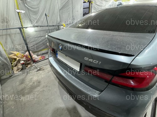 Спойлер лип BMW 5 series G30 2017-2023 ABS пластик, цвет черный