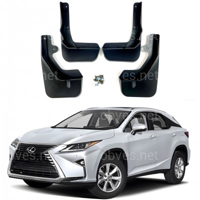 Брызговики Lexus RX 2015-2019 комплект 4 шт. Брызговики Lexus RX 2015-2019 комплект 4 шт.