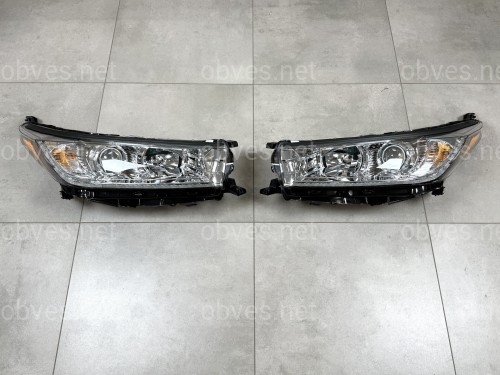 Фары хром Toyota Highlander 2017-2019 (левая+правая) Фары хром Toyota Highlander 2017-2019 (левая+правая)