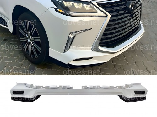 Обвес юбка переднего бампера Lexus LX 570 450d 2015-2022 цвет белый Обвес юбка переднего бампера Lexus LX 570 450d 2015-2022 цвет белый
