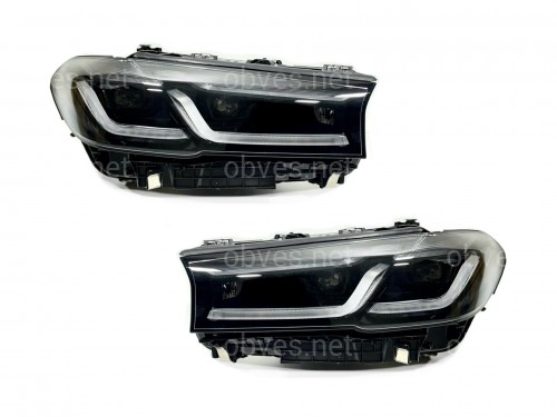 Фары Shadow Line LED LCI 2020+ рестайлинг для BMW G30 / G31 2016-2020 2шт. с заменой бампера на 20+ Фары Shadow Line LED LCI 2020+ рестайлинг для BMW G30 / G31 2016-2020 2шт. с заменой бампера на 20+
