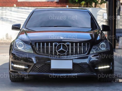 Решетка радиатора GT CHROME Mercedes C-Class W204 2007-2014 Решетка радиатора GT CHROME Mercedes C-Class W204 2007-2014