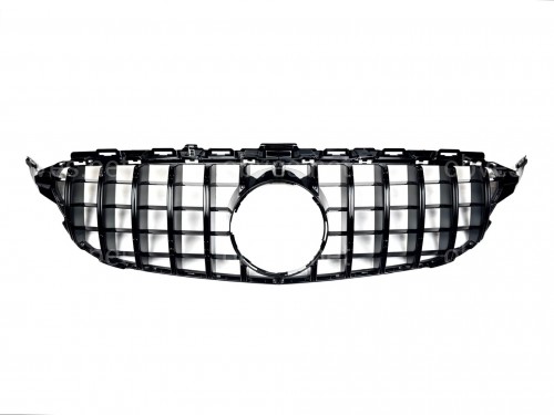 Решетка радиатора GT BLACK Mercedes C-Class W205 2014-2018 Решетка радиатора GT BLACK Mercedes C-Class W205 2014-2018