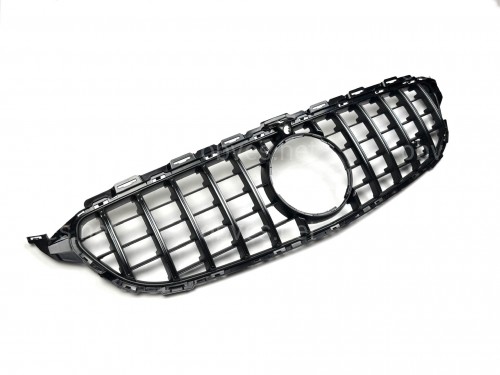 Решетка радиатора GT CHROME Mercedes C-Class W205 2014-2018 ПОД КАМЕРУ Решетка радиатора GT CHROME Mercedes C-Class W205 2014-2018 ПОД КАМЕРУ
