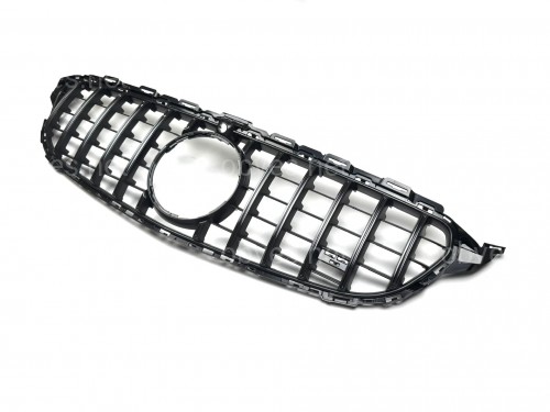 Решетка радиатора GT CHROME Mercedes C-Class W205 2014-2018 ПОД КАМЕРУ Решетка радиатора GT CHROME Mercedes C-Class W205 2014-2018 ПОД КАМЕРУ