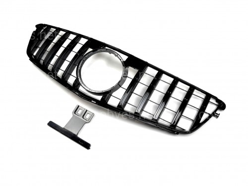 Решетка радиатора GT BLACK Mercedes C-Class W204 2007-2014 Решетка радиатора GT BLACK Mercedes C-Class W204 2007-2014
