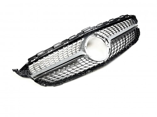 Решетка радиатора Diamond Silver Mercedes C-Class W205 2019-2021 Решетка радиатора Diamond Silver Mercedes C-Class W205 2019-2021