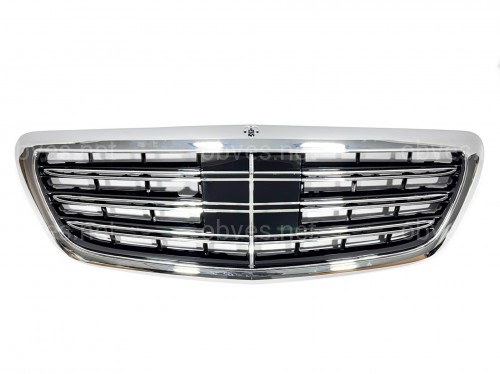 Решетка радиатора под радар CHROME ДЛЯ AMG для Mercedes-Benz S-class W222 2013-2020 Решетка радиатора под радар CHROME ДЛЯ AMG для Mercedes-Benz S-class W222 2013-2020