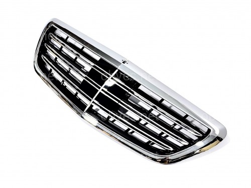 Решетка радиатора под радар CHROME ДЛЯ AMG для Mercedes-Benz S-class W222 2013-2020 Решетка радиатора под радар CHROME ДЛЯ AMG для Mercedes-Benz S-class W222 2013-2020