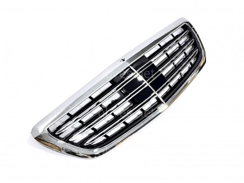 Решетка радиатора под радар CHROME ДЛЯ AMG для Mercedes-Benz S-class W222 2013-2020 Решетка радиатора под радар CHROME ДЛЯ AMG для Mercedes-Benz S-class W222 2013-2020