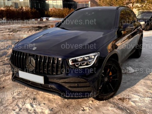 Решетка радиатора GT BLACK ДЛЯ AMG Mercedes AMG GLC-Class X253 / C253 2020-2023