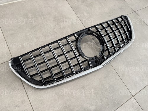 Решетка радиатора GT CHROME Mercedes Benz V-class W447 2020-2023 ДЛЯ AMG Решетка радиатора GT CHROME Mercedes Benz V-class W447 2020-2023 ДЛЯ AMG