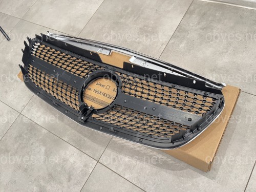 Решетка радиатора DIAMOND BLACK Mercedes Benz Vito W447 2014-2019 Решетка радиатора DIAMOND BLACK Mercedes Benz Vito W447 2014-2019