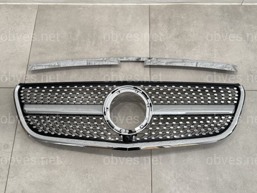 Решетка радиатора DIAMOND SILVER Mercedes Benz Vito W447 2020-2023