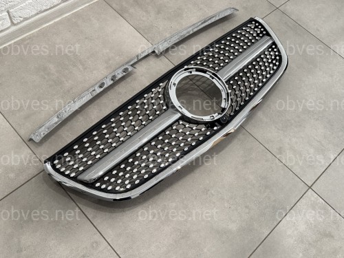 Решетка радиатора DIAMOND SILVER Mercedes Benz Vito W447 2020-2023