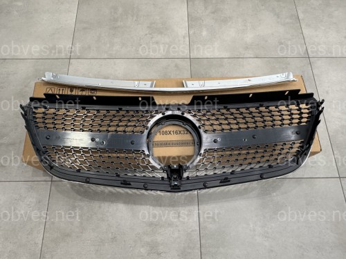 Решетка радиатора DIAMOND SILVER Mercedes Benz Vito W447 2020-2023