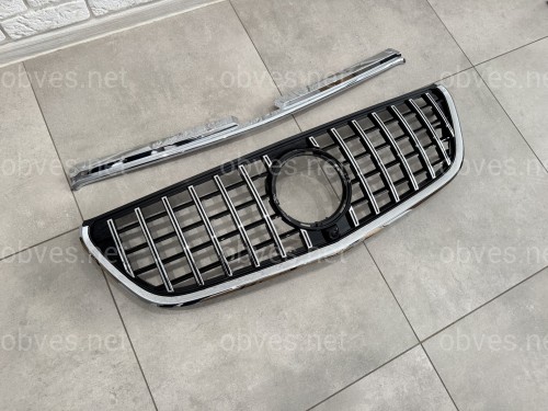 Решетка радиатора GT CHROME Mercedes Benz Vito 2014-2019 Решетка радиатора GT CHROME Mercedes Benz Vito 2014-2019