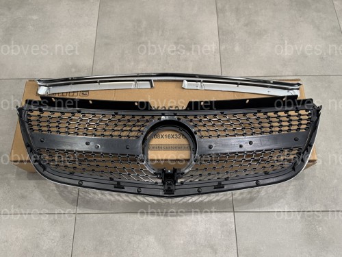 Решетка радиатора DIAMOND BLACK Mercedes Benz Vito W447 2020-2023