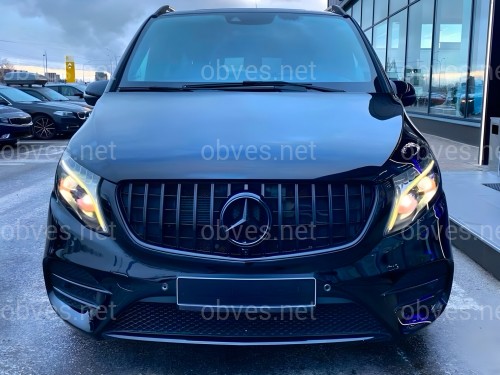 Решетка радиатора GT BLACK Mercedes Benz V-class W447 2020-2023 ДЛЯ AMG